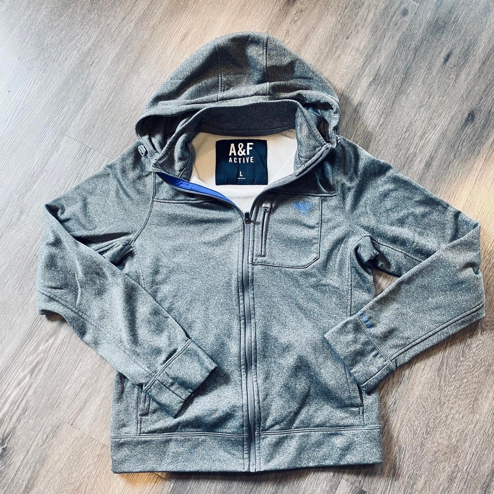 Abercrombie & Fitch Mens hoodie performance A&F Running Size L